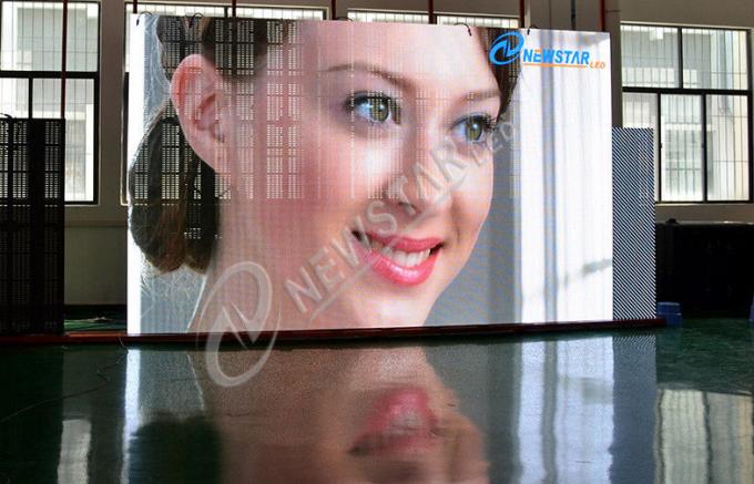 P7.81 سری باد در فضای باز ثابت صفحه نمایش پرده ای برای تبلیغات، ساختار آلومینیوم
